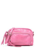 Cross Body Tas Pop Leder Basilic pepper Roze pop BPOC46