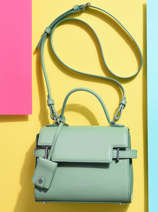 Cross Body Tas Emilie Leder Le tanneur Groen emily TEMI1000