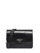 Cross Body Tas Nine Leder Milano Zwart nine NI22115N