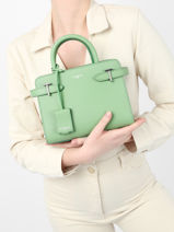 Handtas S Emilie Leder Le tanneur Groen emily TEMI1600-vue-porte