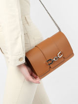 Cross Body Tas Mirage Leder Milano Bruin mirage MI22113A-vue-porte