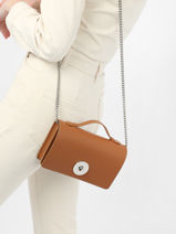 Cross Body Tas Mirage Leder Milano Bruin mirage MI22114A-vue-porte