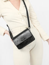 Cross Body Tas Nine Leder Milano Zwart nine NI22115N-vue-porte