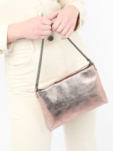 Cross Body Tas Nine Leder Milano Roze nine NI22041N-vue-porte