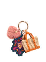 Sleutelhanger Dahlia Raffia Vanessa bruno Veelkleurig charms 96V42937