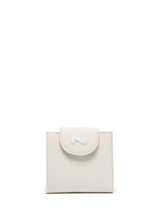 Portefeuille Trifold Leder Nathan baume Beige original n 116N