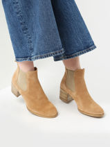 Enkellaarzen Uit Leder Tamaris Bruin women 20-vue-porte