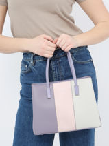 Schoudertas Trapeze David jones Violet trapeze 2-vue-porte