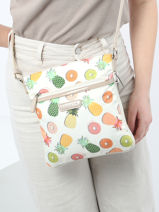Cross Body Tas Basic Vernis Lancaster Veelkleurig basic vernis 59-vue-porte