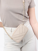 Cross Body Tas Soft Matelasse Leder Lancaster Beige soft matelasse 36-vue-porte