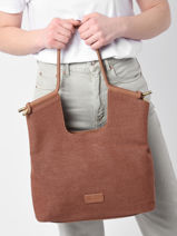 Schoudertas Cerisier Woomen Bruin cerisier WCER04-vue-porte