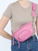 Heuptasje Pop Leder Basilic pepper Roze pop BPOC54-vue-porte