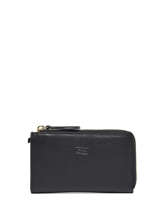 Portefeuille Caviar Leder Crinkles Zwart caviar 14304