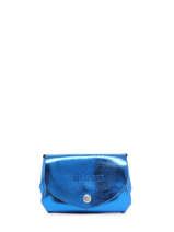 Portemonnee Leder Paul marius Blauw ultraviolet UV