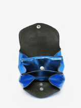 Portemonnee Leder Paul marius Blauw ultraviolet UV-vue-porte