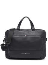 Laptoptas Tommy hilfiger Zwart essentiel AM10926