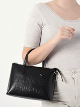 Handtas Essential Tote Leder Lancel Zwart essential tote A12355-vue-porte
