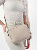 Cross Body Tas Camera Bag Leder Nathan baume Beige nathan 2-vue-porte