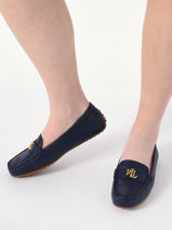 Mocassins Barnsbury Uit Leder Lauren ralph lauren Blauw women EOIL271-vue-porte