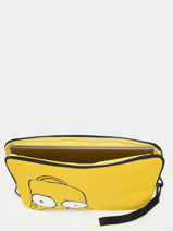 Laptophoes Eastpak Geel simpsons K424SIM-vue-porte