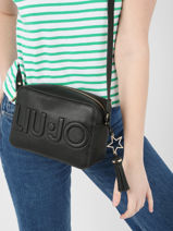 Cross Body Tas Liu Jo Logo Liu jo Bruin liu jo logo AXX026-vue-porte
