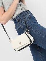 Cross Body Tas Th Emblem Tommy hilfiger Wit th emblem AW14750-vue-porte