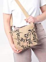 Cross Body Tas Oeillet Woomen Bruin oeillet WOEI06-vue-porte