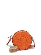 Cross Body Tas K Circle Leder Karl lagerfeld Oranje k circle 231W3054
