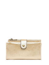 Portefeuille Met Portemonnee Miniprix Beige scintillant 423