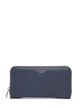 Portefeuille Grained Miniprix Blauw grained H1689