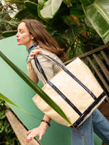 Schoudertas Met Rits Le Cabas Pailletten Vanessa bruno Beige cabas 1V40409