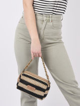 Cross Body Tas P4 Stro Mila louise Zwart p4 23673P4-vue-porte