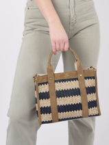 Cross Body Tas P4 Stro Mila louise Blauw p4 23025P4-vue-porte