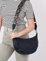 Cross Body Tas Sangle Mandoline Blauw sangle MD041-vue-porte