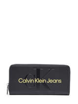 Portefeuille Calvin klein jeans Zwart sculpted K607634