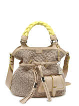 Handtas M Premier Flirt Raffia Lancel Bruin premier flirt A12400
