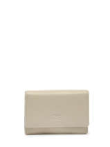 Portefeuille Caviar Leder Crinkles Beige caviar 14049