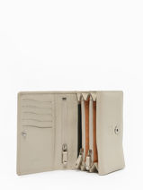 Portefeuille Caviar Leder Crinkles Beige caviar 14049-vue-porte