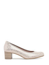 Pumps Geminis Uit Leder Dorking Beige women D8469