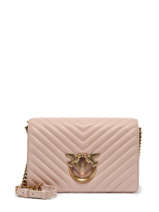 Cross Body Tas Love Bag Quilt Leder Pinko Roze love bag quilt A0GK