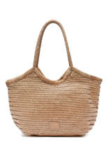 Schoudertas Goa Leder Basilic pepper Beige goa BGOA01