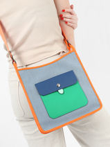 Longchamp Le foulonn riviera Cross bodytas Blauw-vue-porte