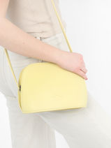 Cross Body Tas Lilou Leder Nathan baume Geel egee 2-vue-porte