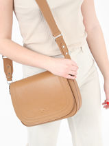 Cross Body Tas Zephir Leder Nathan baume Bruin regate 1RG-vue-porte