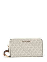 Portefeuille Michael kors Beige jet set F1GJ6E2B