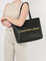 Schoudertas Sculpted Calvin klein jeans Zwart sculpted K610276-vue-porte