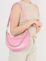 Schoudertas Paris Aimy Leder Lancaster Roze paris aimy 31-vue-porte