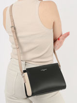 Cross Body Tas Smooth Leder Lancaster Zwart smooth 437-02-vue-porte