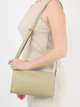 Cross Body Tas Chantaco Leder Lacoste Beige chantaco NF4159KL-vue-porte