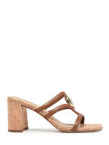 Slippers Met Hak Hampton Mid Uit Leder Michael kors Bruin women S3HMMS1L